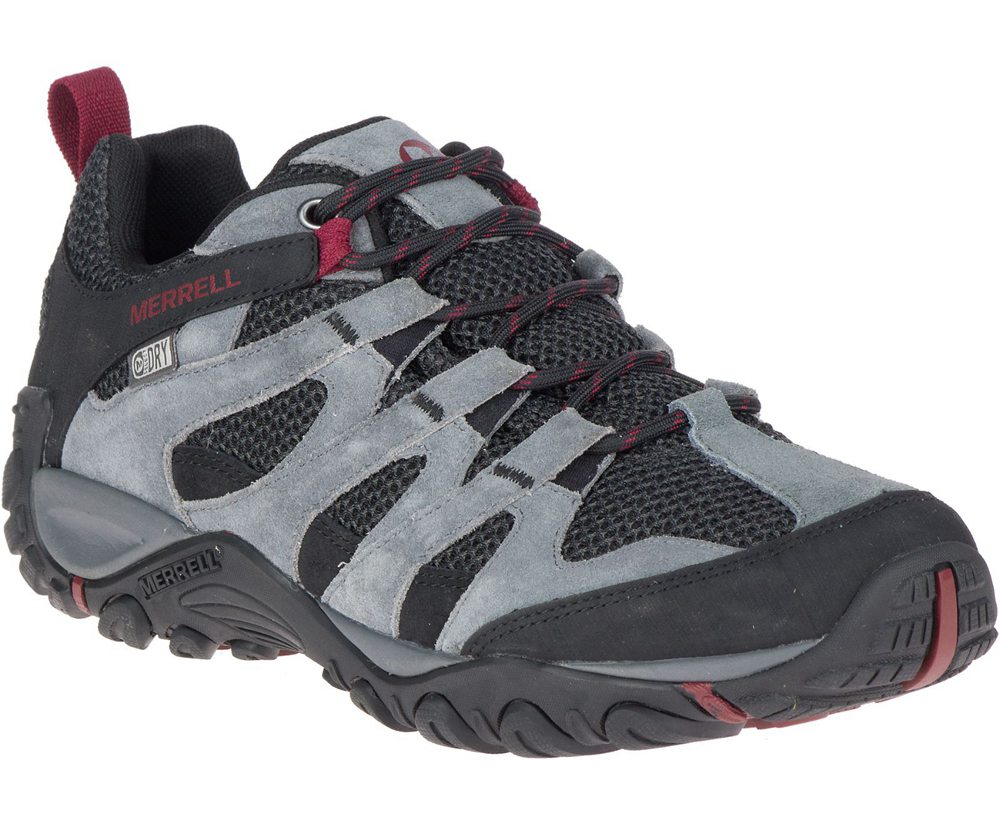 Tenis Homem - Merrell Alverstone Waterproof Wide Width - Cinzentas/Pretas - JVA514023